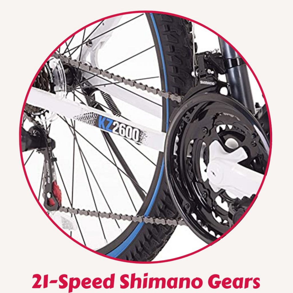 21-Speed Smooth Shimano Gears- kent bike