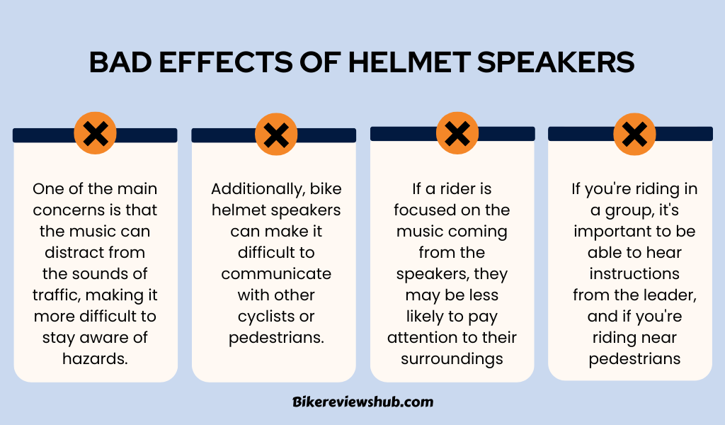 Bad Effects of Helmet Speakers