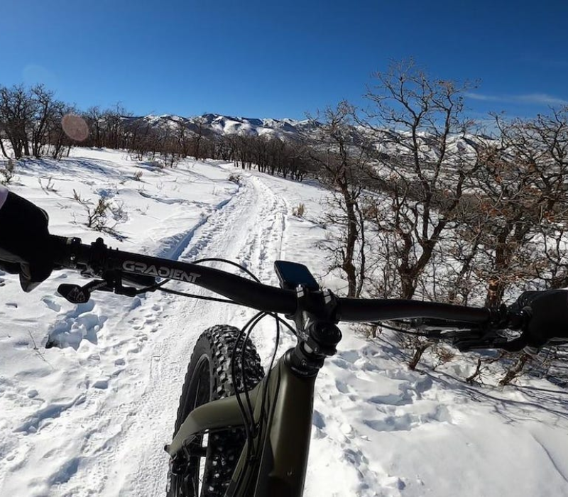 Ride A Mountain Bike In The Snow